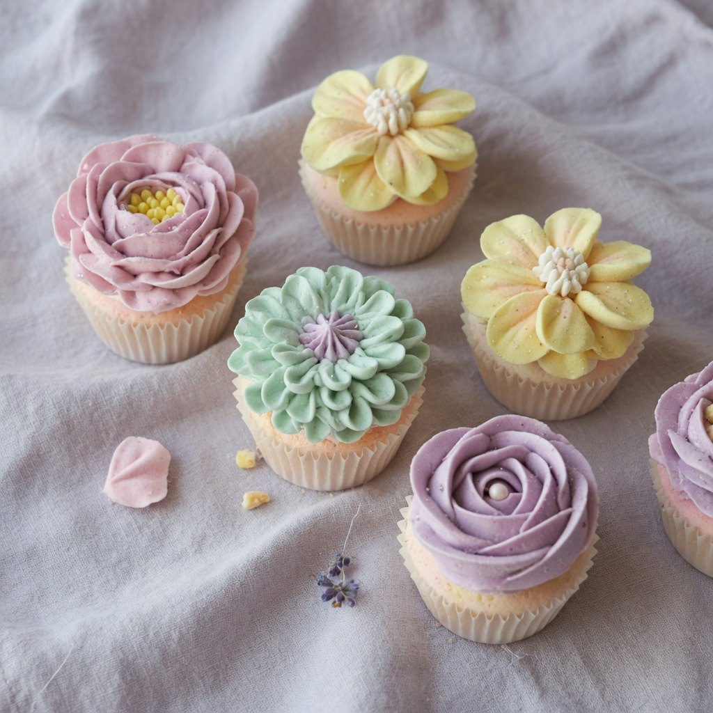 Квіткові капкейки 🧁