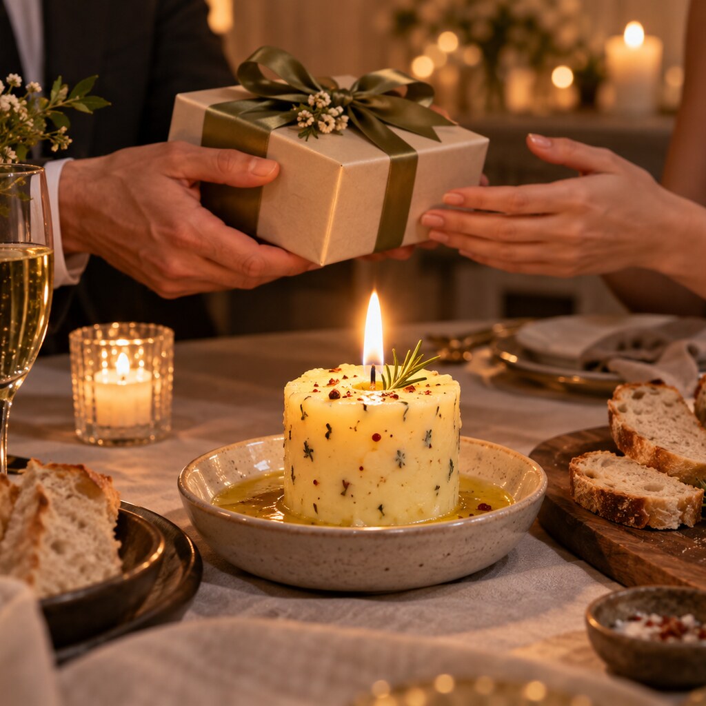 ВершкоСвічка «Подарунок з полум'ям» 🎁🕯️